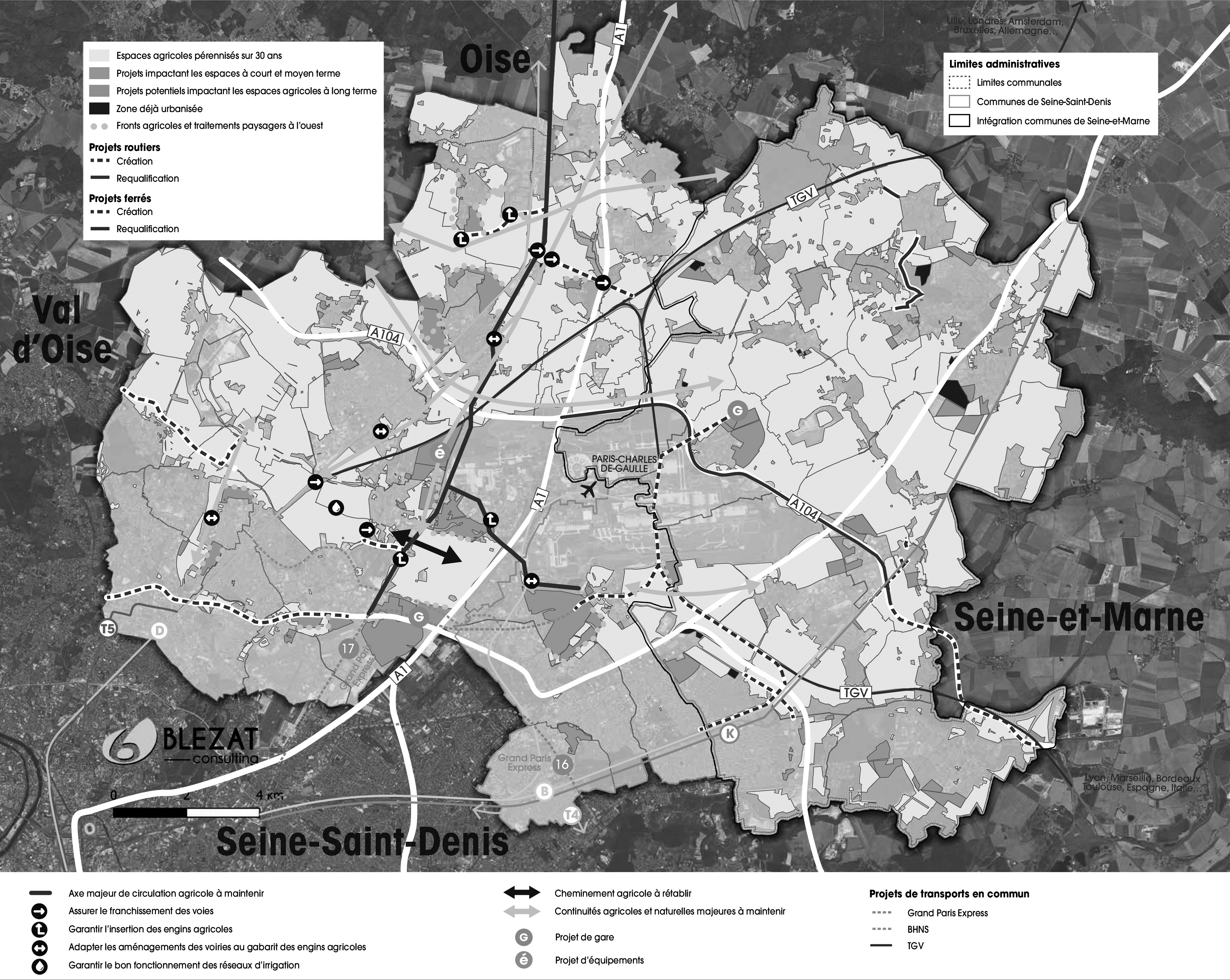 Schéma d’orientation pour l’agriculture sur le territoire du Grand Roissy, 2019.